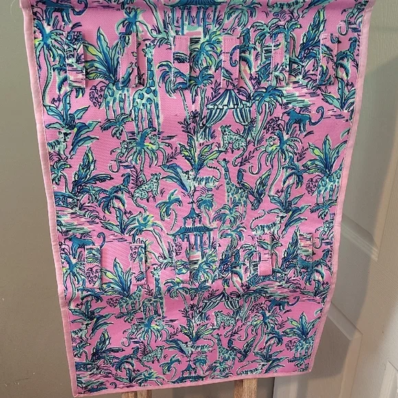 Lilly Pulitzer Pink Jewelry Organizer with Floral Design Storage & Organization